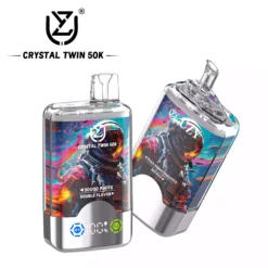 UZY KRISTALLI KAKSOIS 50000 Pahvia LED Näyttö Hävytettävä Vape Tukku 4